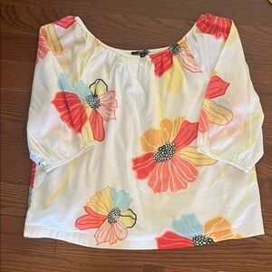 CHARLIE B Vibrant Floral Blouse